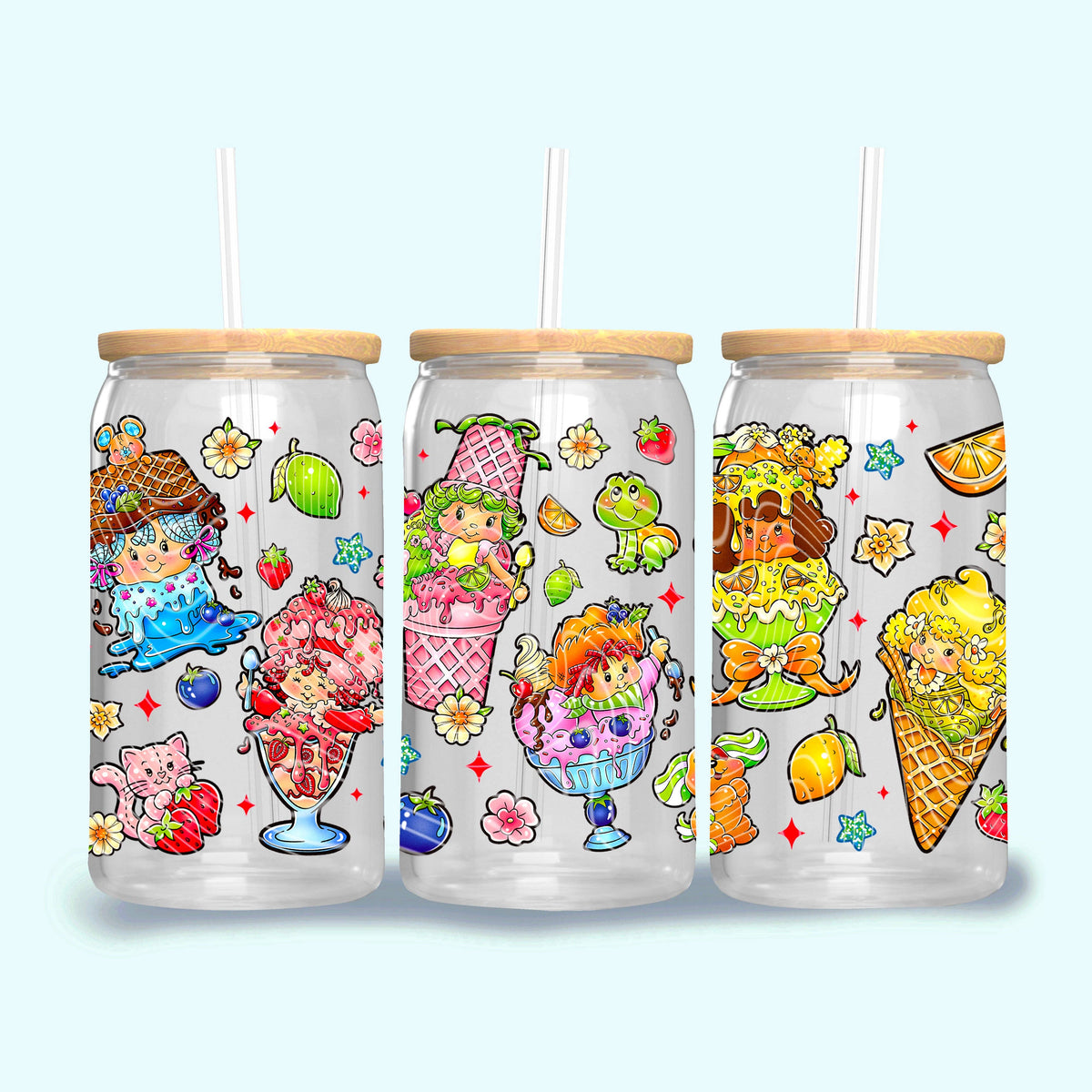 Shortcake Ice Cream Tumblers: 20oz Seamless
