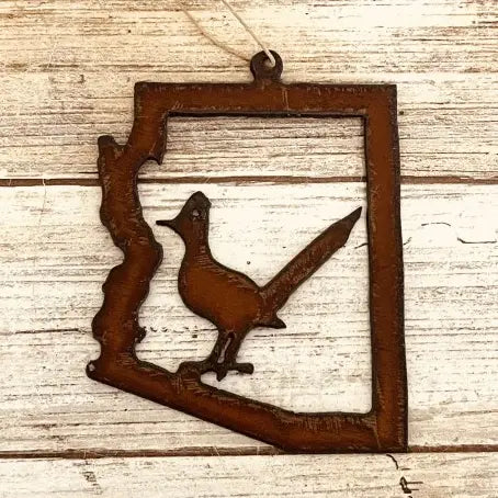 Roadrunner in Arizona Outline Ornament