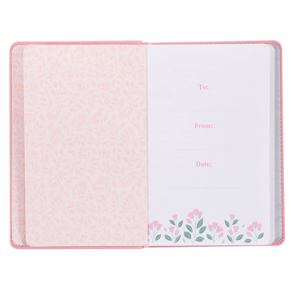 Look Up, Girl! Pink Faux Leather Devotional Book