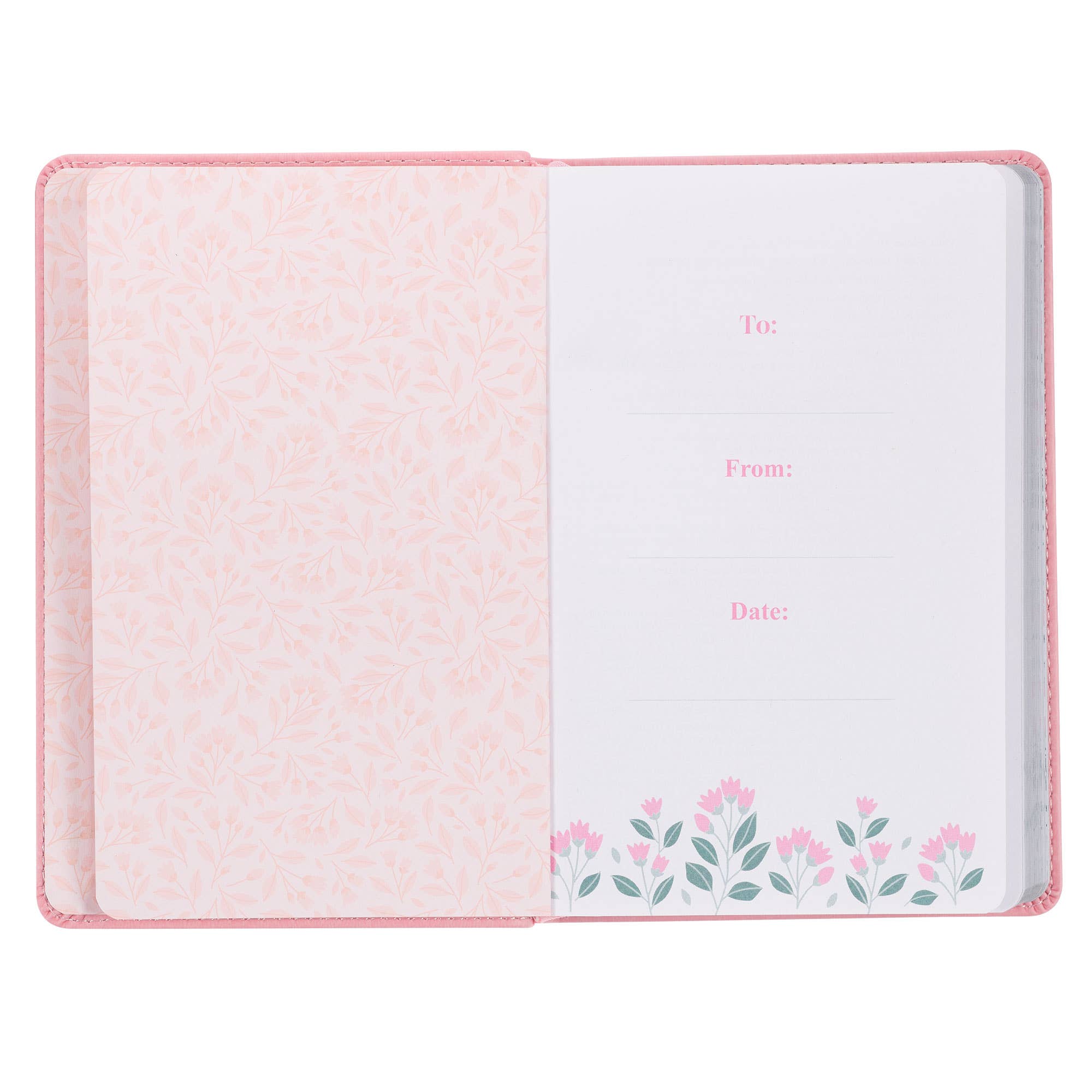 Look Up, Girl! Pink Faux Leather Devotional Book