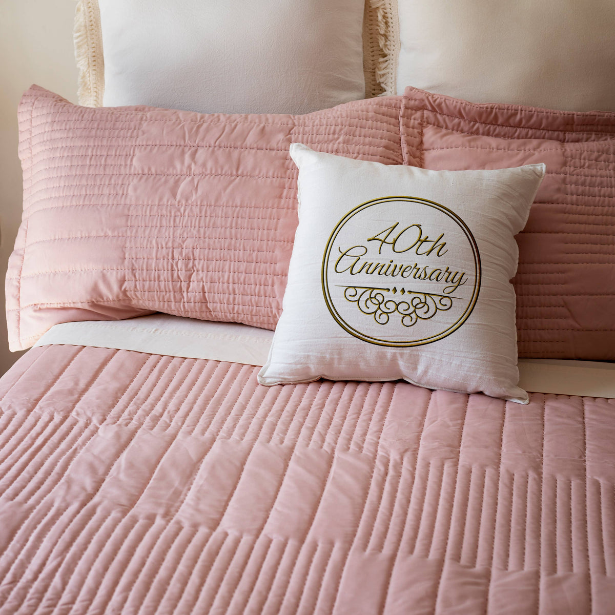 40th Anniversary Pillow