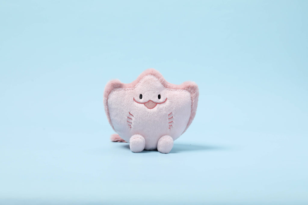 Sweet Smile Stingray Ocean Weighted Plush Animal 6"