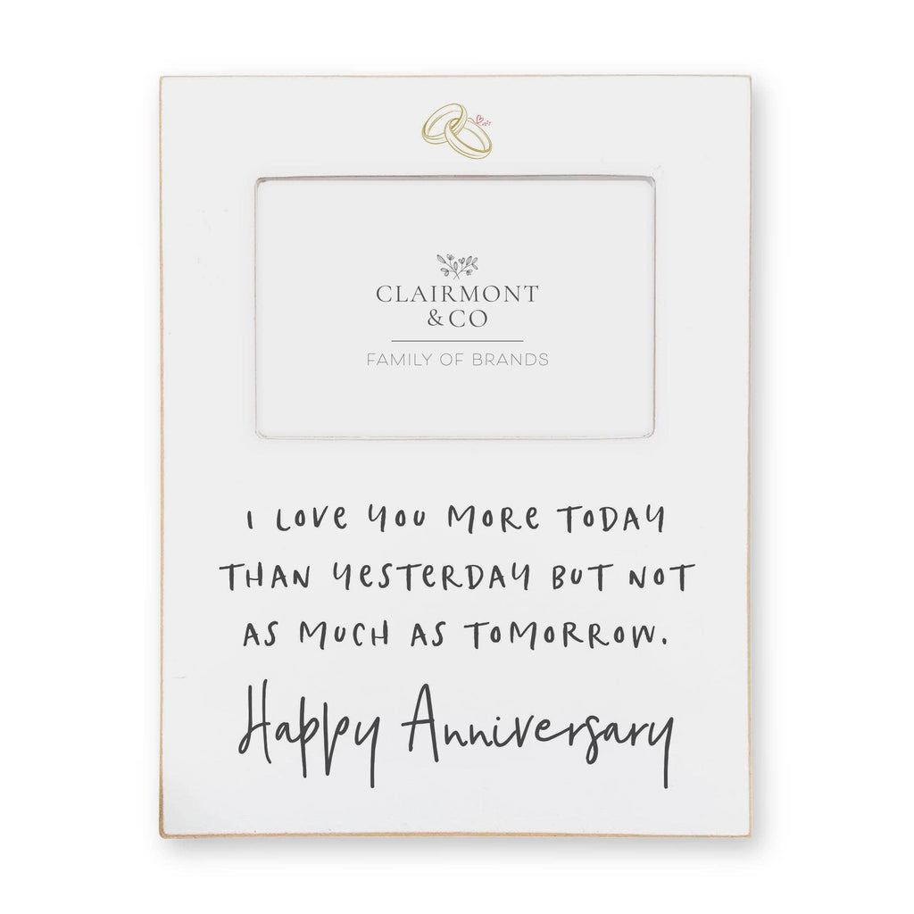 I Love You More Today Anniversary Frame