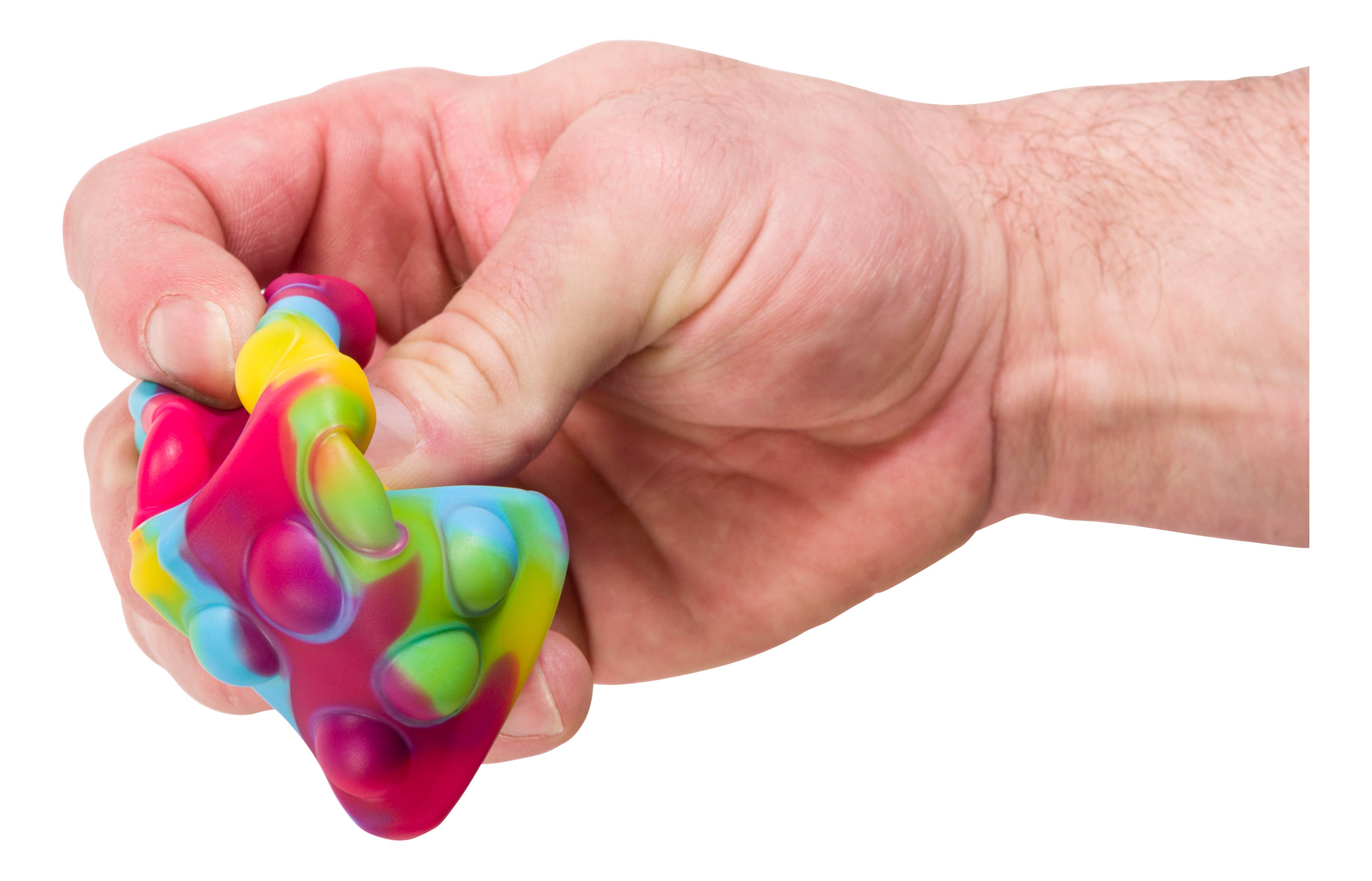 Poppin Dice' - Rainbow Satisfying Fidget Toy, Rainbow Colors