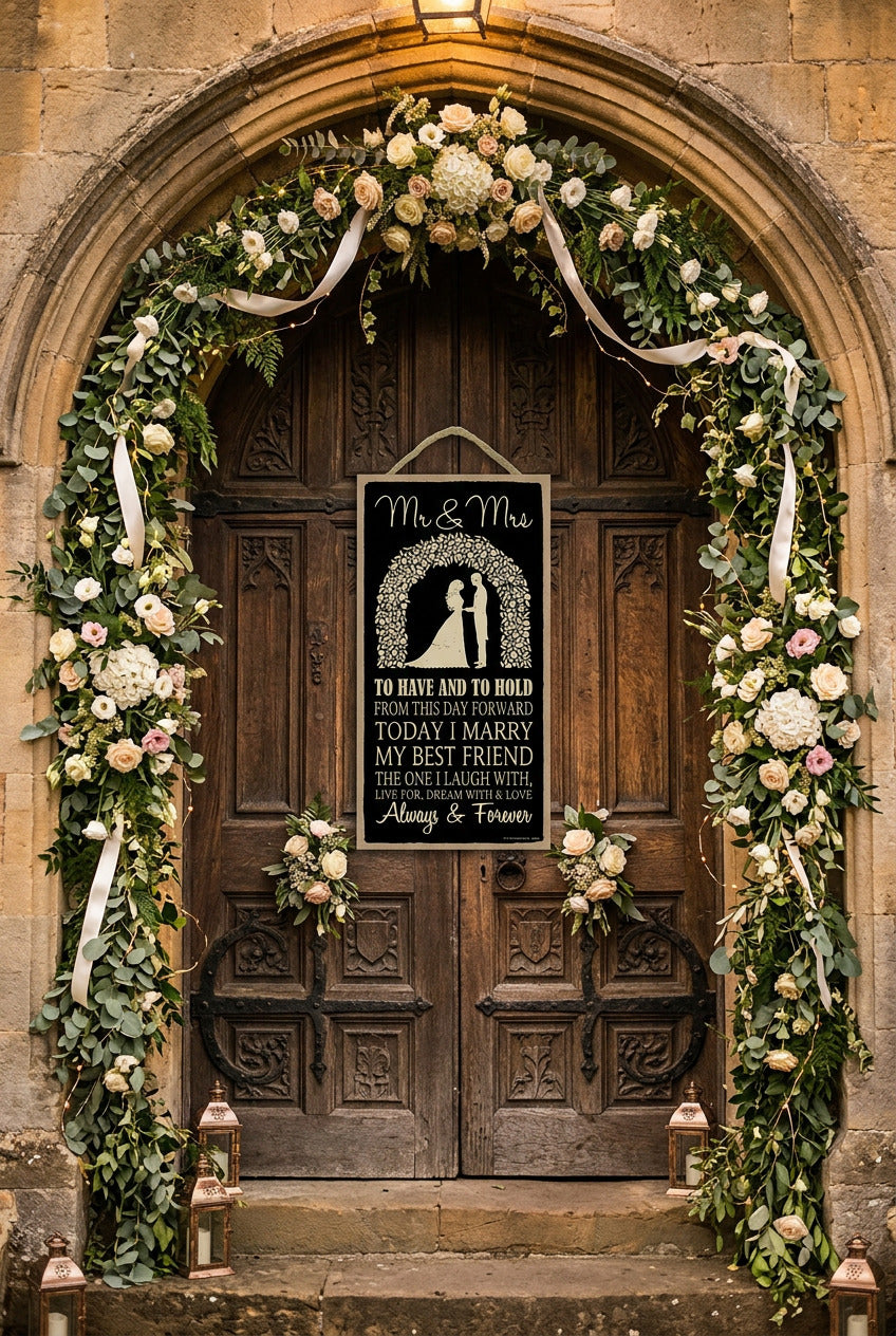 Mr & Mrs - To have and to hold, from this day forward, today Plaque