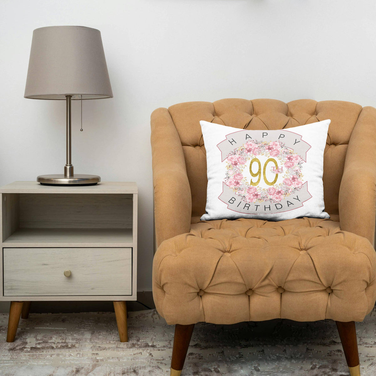 Happy 90th Birthday, Pillow