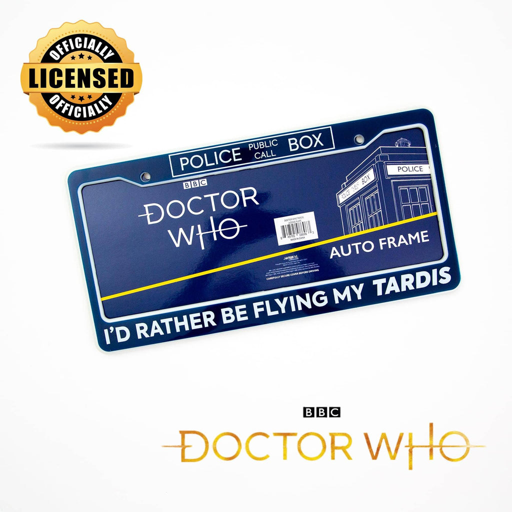 Doctor Who TARDIS Plastic License Plate Frame
