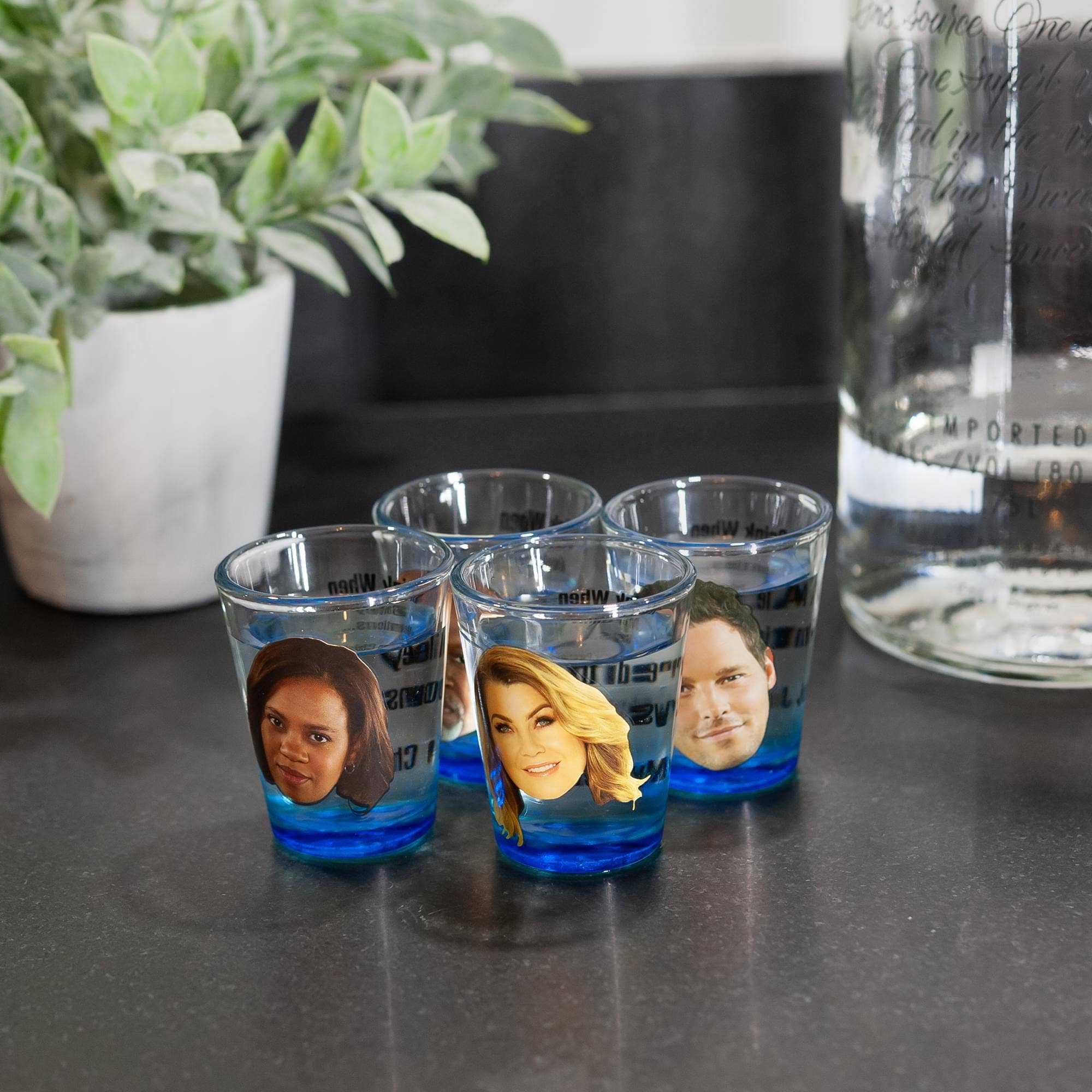 Grey's Anatomy Character Shot Glass Set of 4