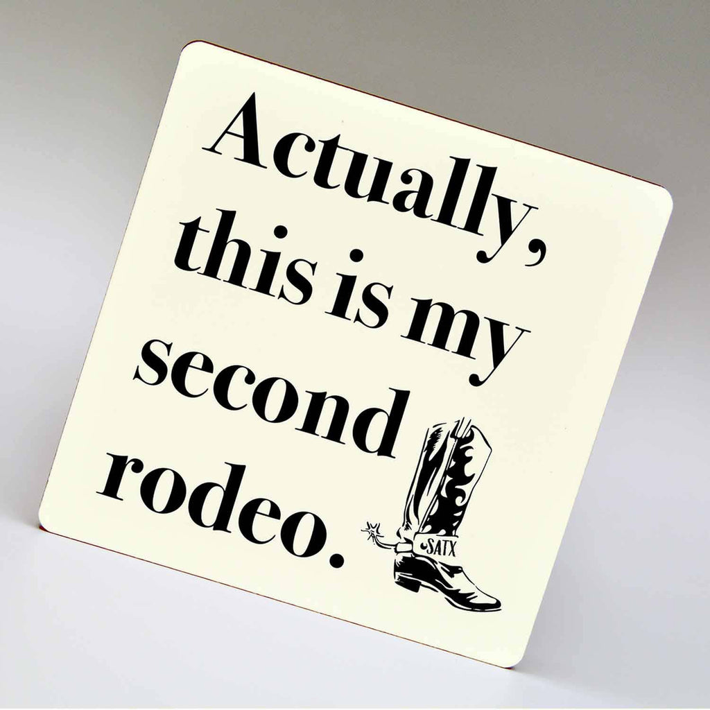 Second Rodeo - 3" Square Magnet