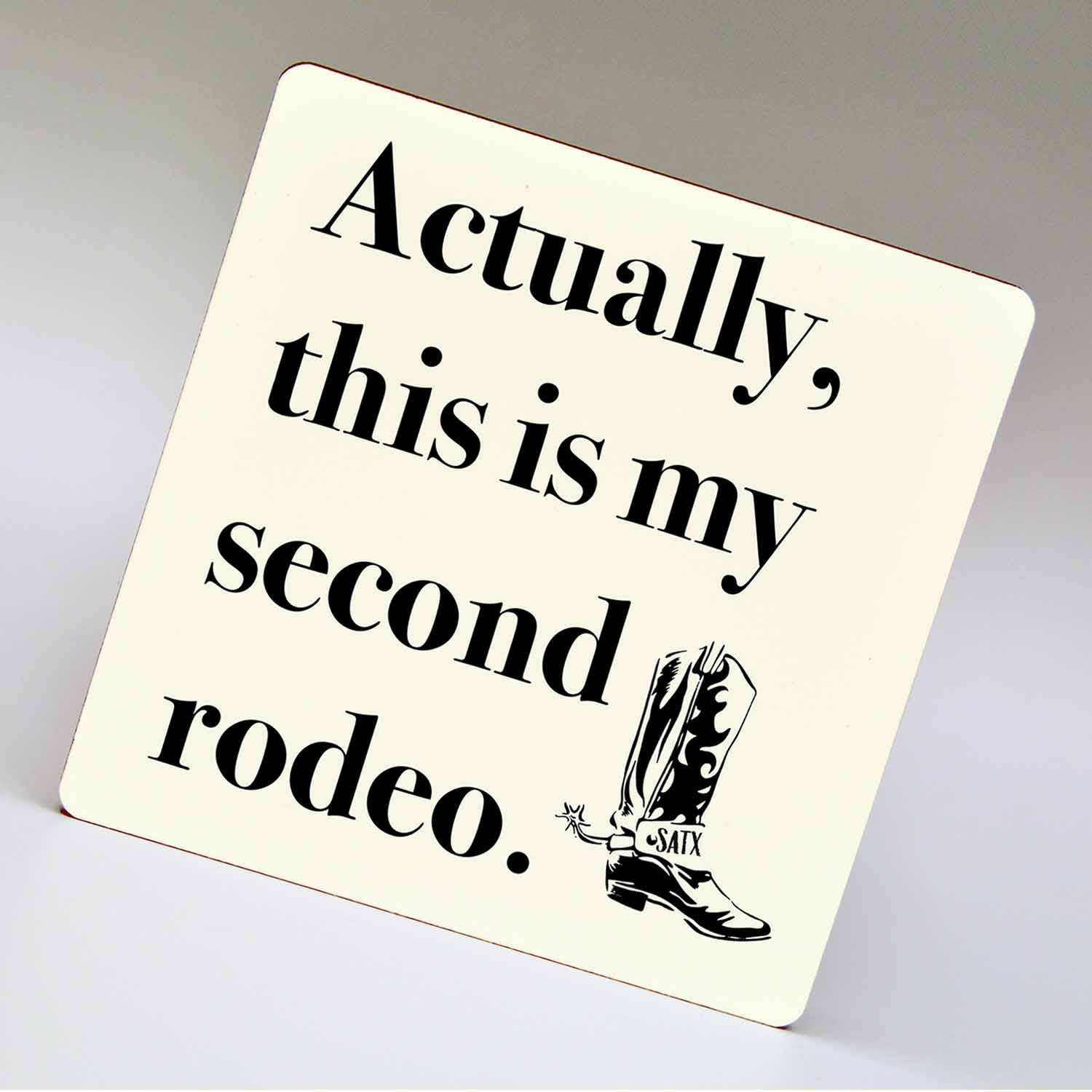 Second Rodeo - 3" Square Magnet