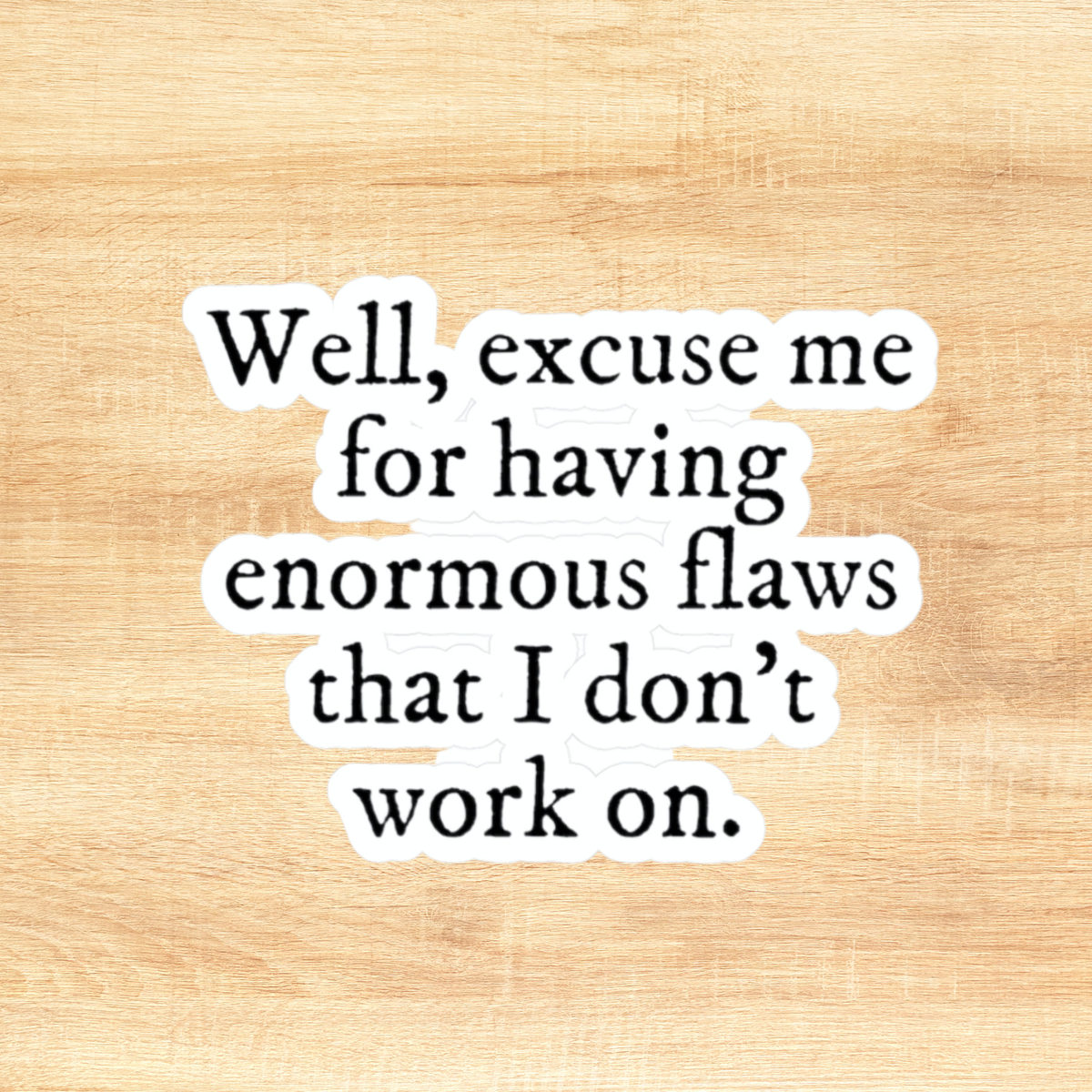 Enormous Flaws Vinyl Sticker Decal