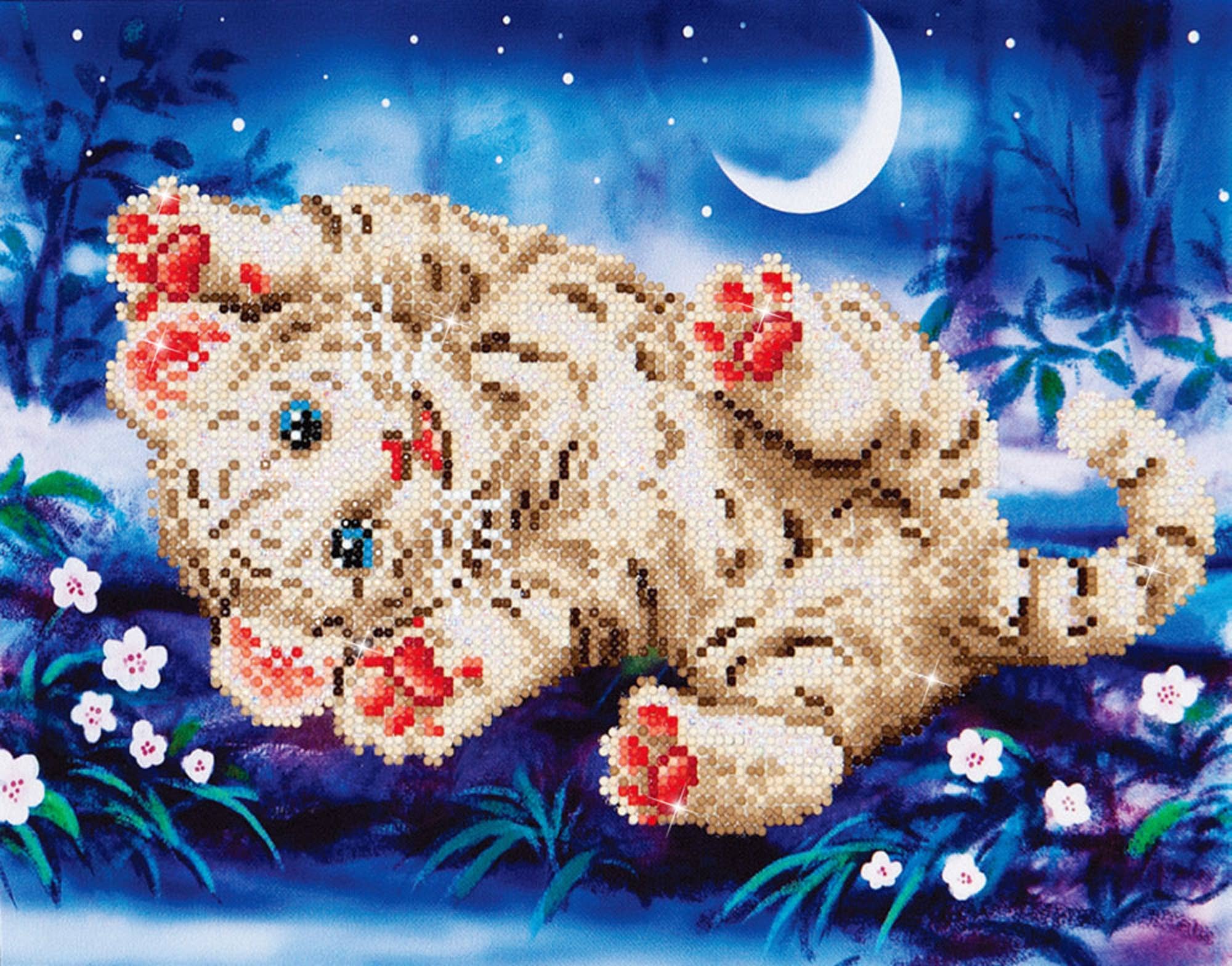 Baby Tiger Roly Poly Diamond Dotz