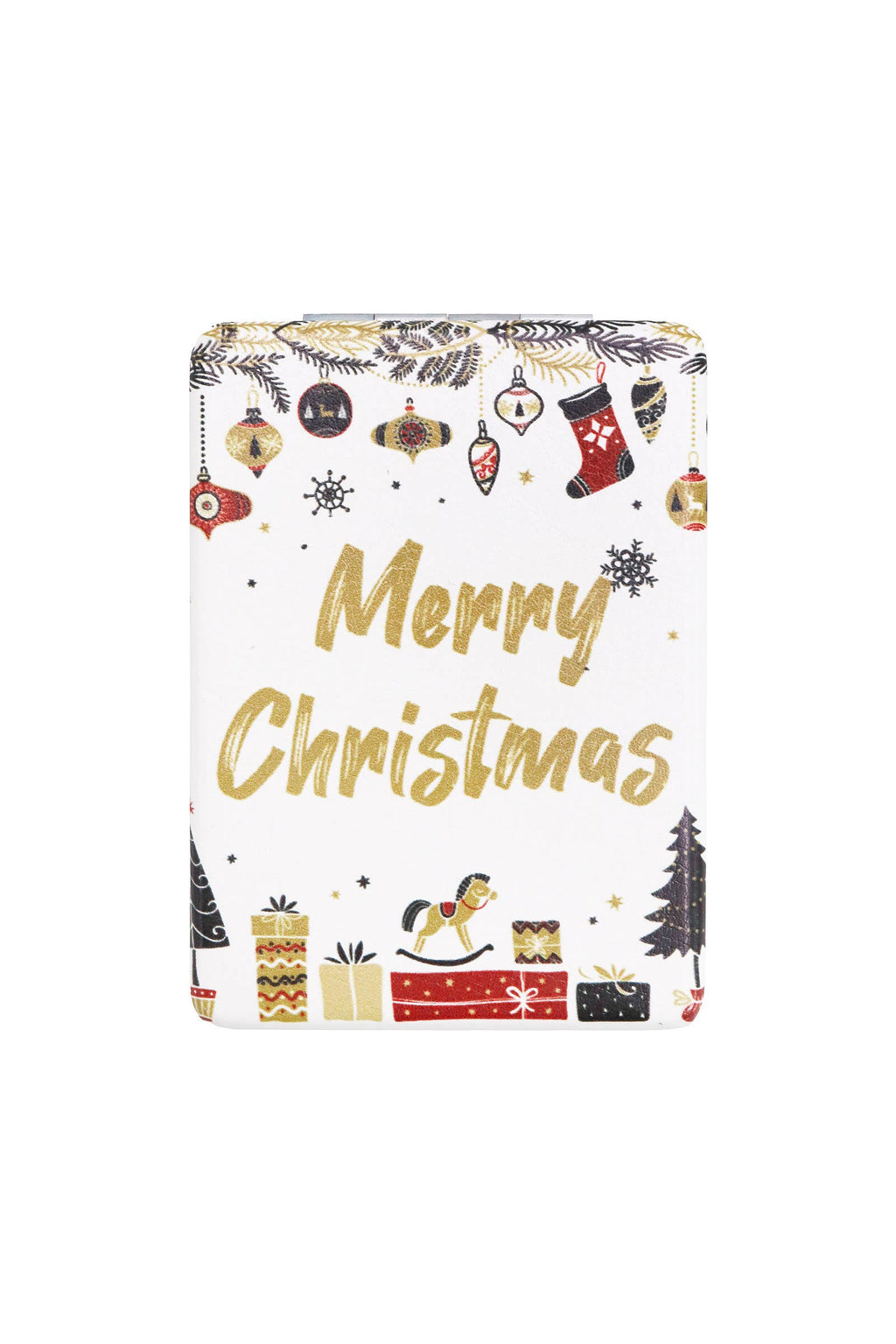 Festive Christmas Compact Mirror