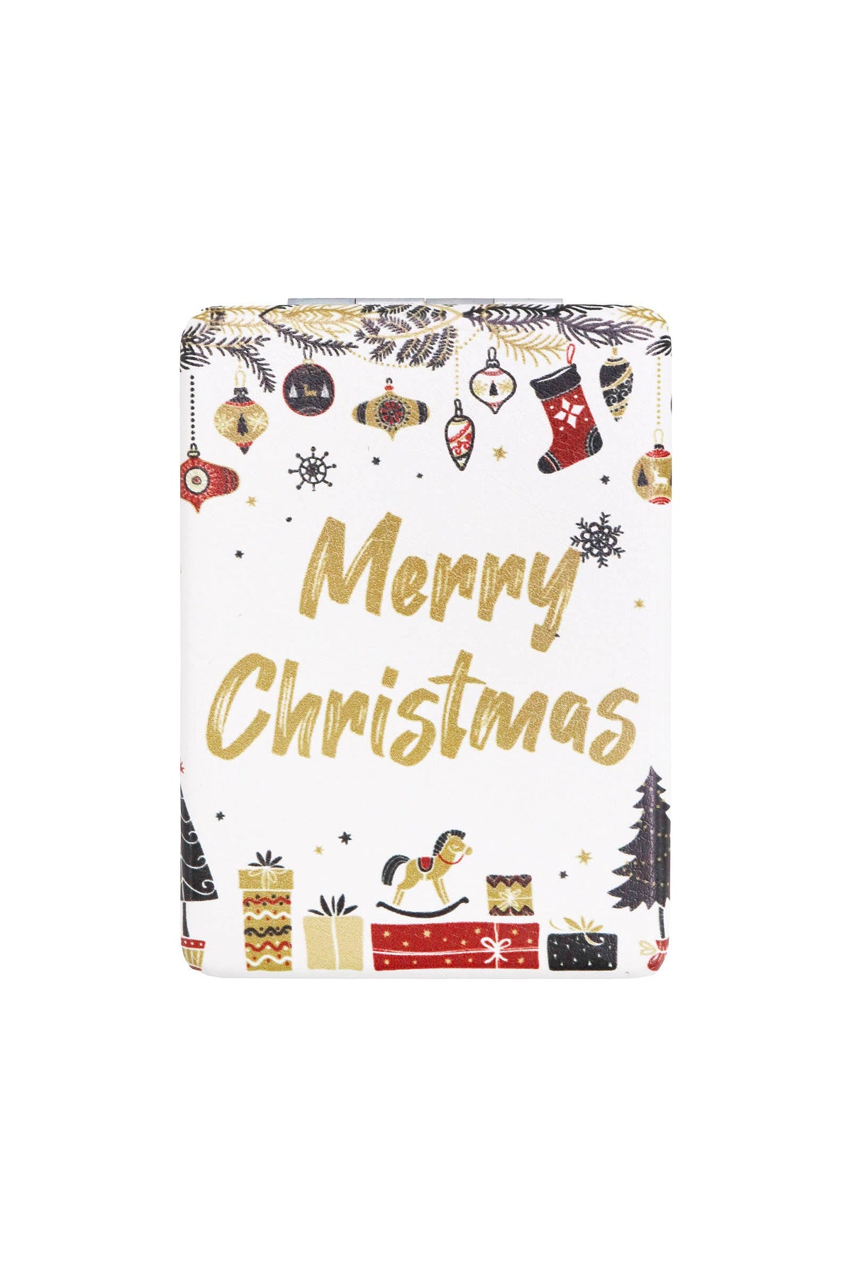 Festive Christmas Compact Mirror