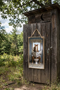 Drop it like it’s hot… and hope it flushes wood sign