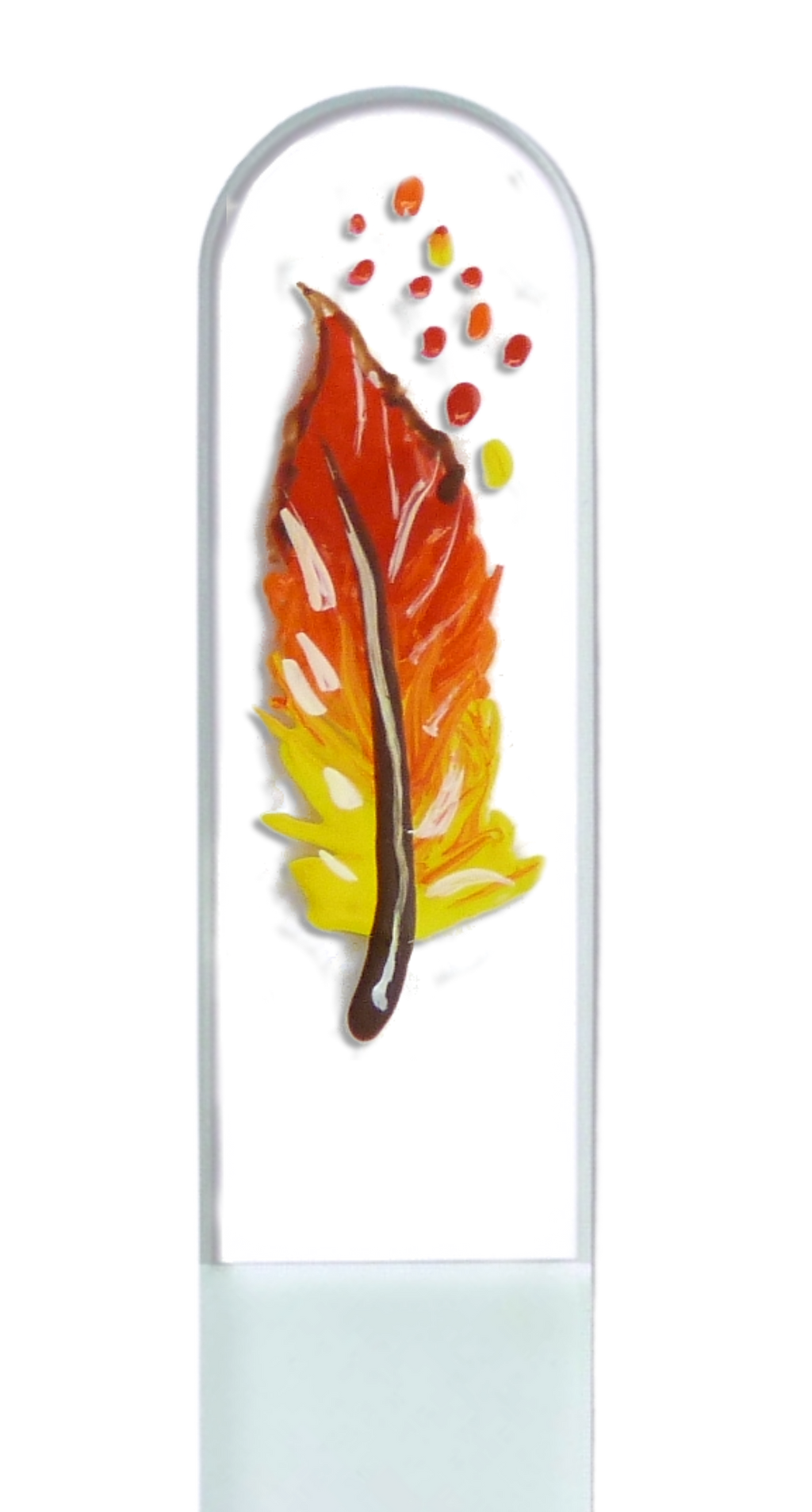 Feather Indian Bird Flight Southwest Hand Painted Nail File: Medium