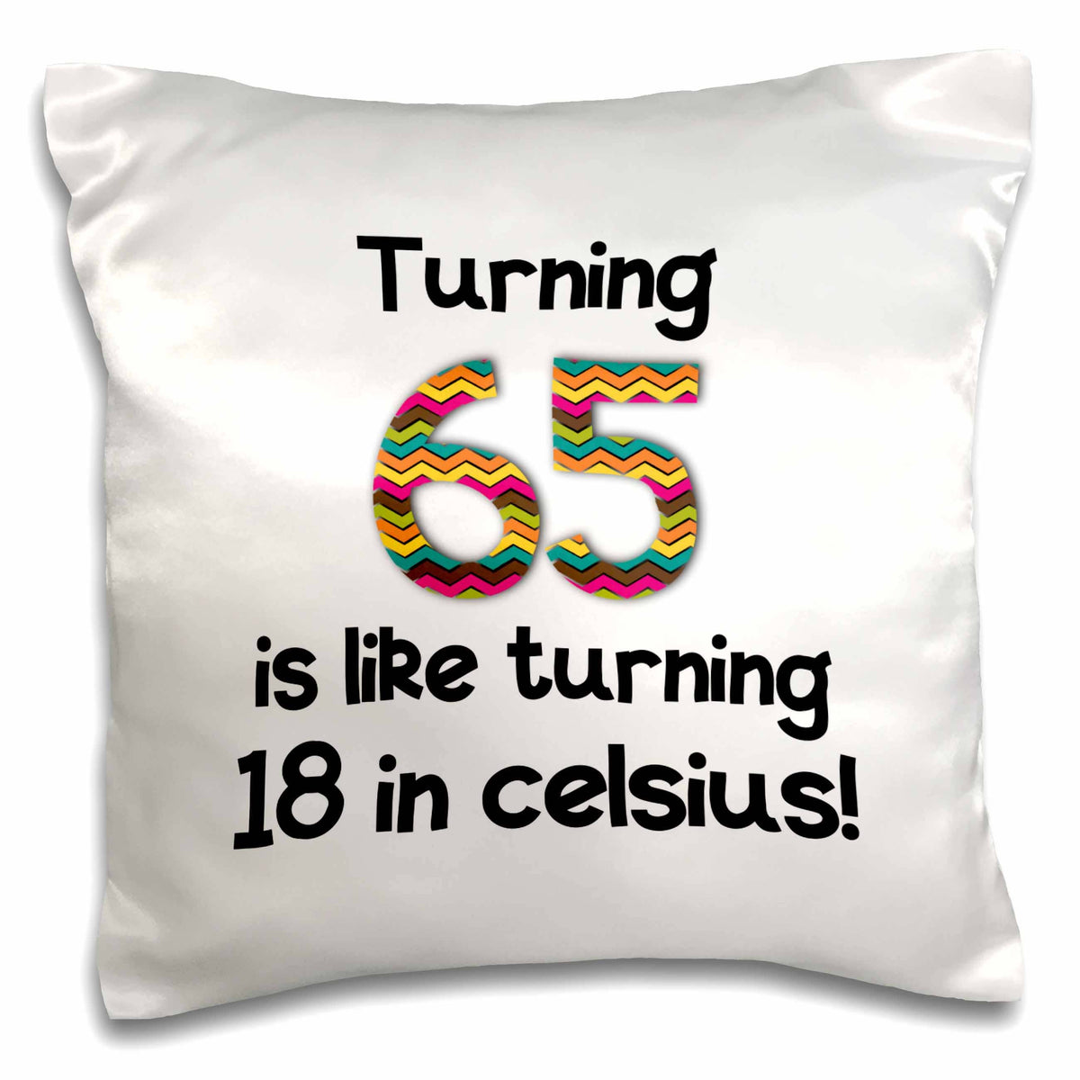 Turning 65 is like turning 18 in celsius  16x16 inch Pillow