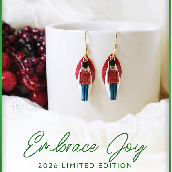 Layered Toy Soldiers Silver Forest Earrings