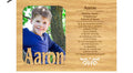 Engraved Wood Name Personality Frame/Magnet E-K