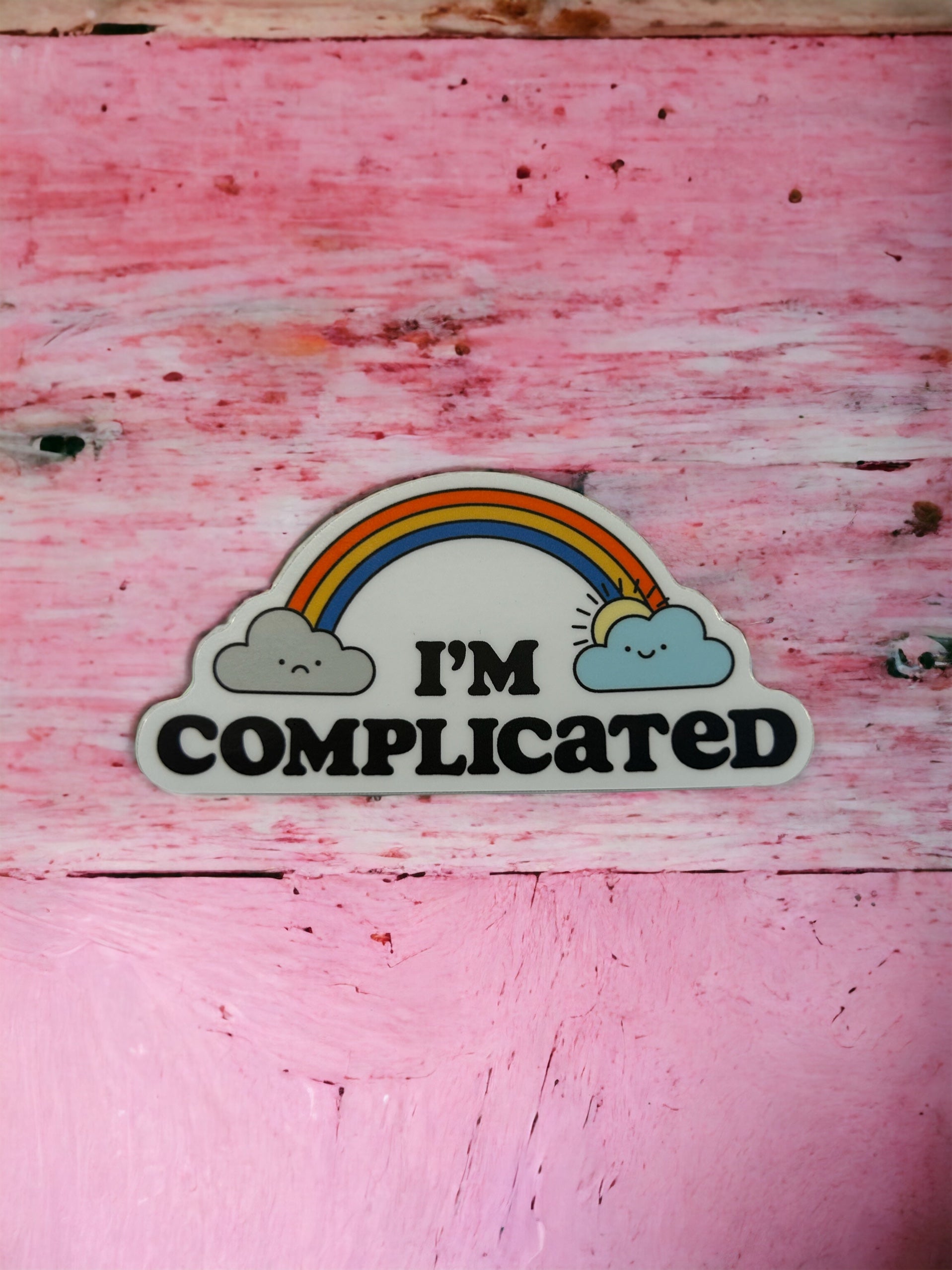I'm Complicated Rainbow Sticker