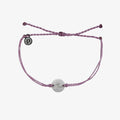 Lavender Pave Wave Coin Charm Puravida Bracelet