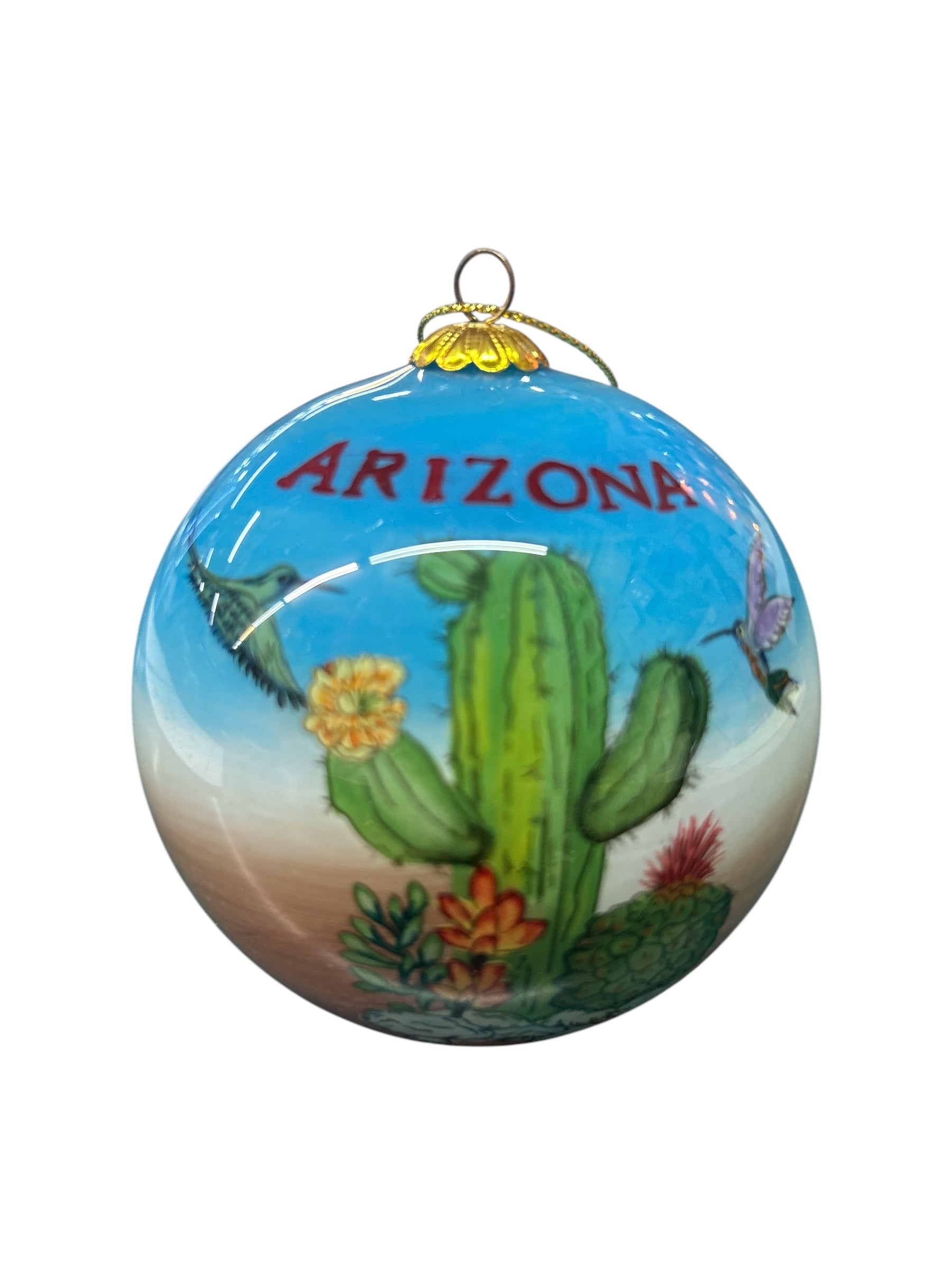 Arizona Cactus Bird Ornament
