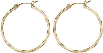 Spirit by Silver Forest Gold Twisted Hoop Earrings