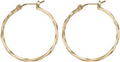 Spirit by Silver Forest Gold Twisted Hoop Earrings