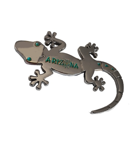 Silver Arizona Gecko Magnet
