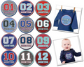 Sporty Shorty Baby Month Stickers