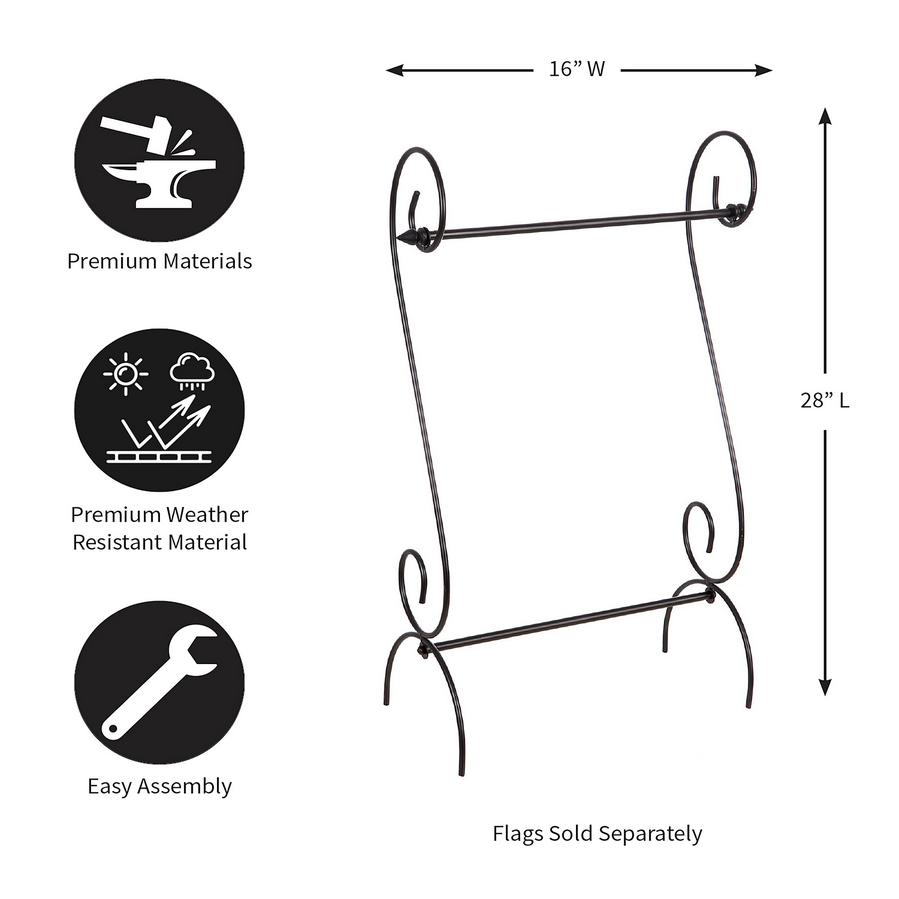 Scroll Garden Flag Stand
