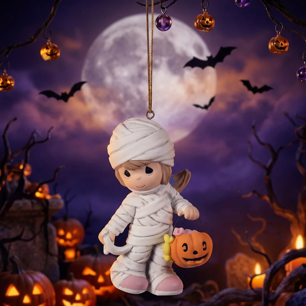 Wrapped Up In Halloween Precious Moments Ornament