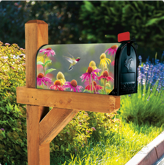 Hummingbird Heaven Mailbox Wrap