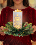 Holiday Candle FreshCut Paper - Pop Up Bouquet Card