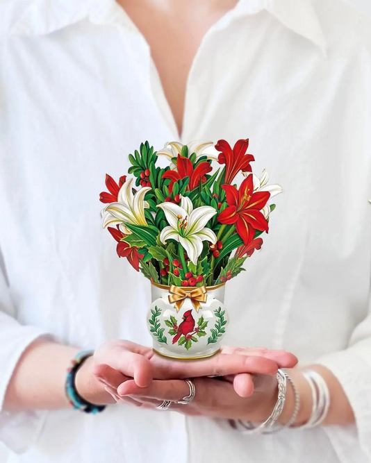 Mini Winter Joy FreshCut Paper - Pop Up Bouquet Card