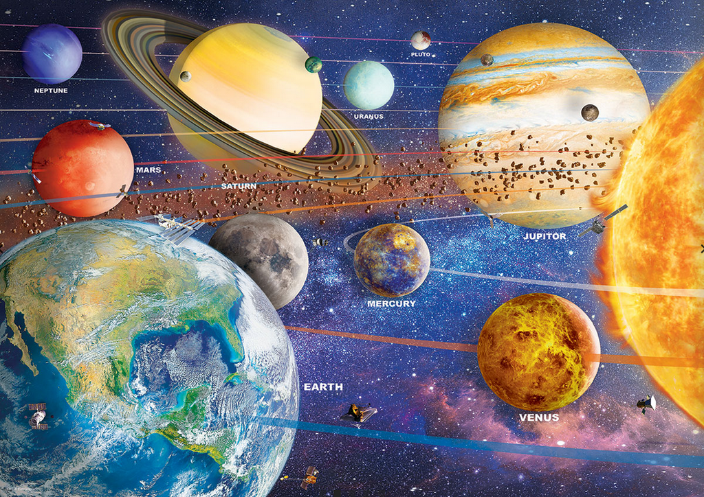Planet Earth Puzzle Tin
