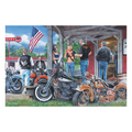 Rusty Motorcycle LED Art Print