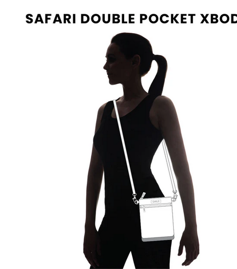 Bird Safari Double Pocket Crossbody