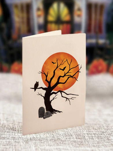 Mini Haunted House Pop-Up Halloween Card