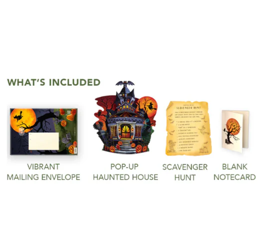 Mini Haunted House Pop-Up Halloween Card