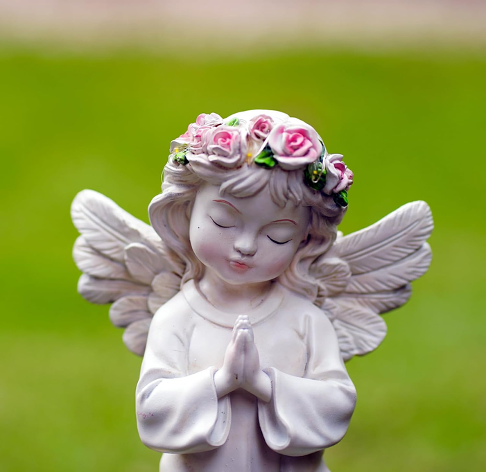 Angel Solar Garden Statue