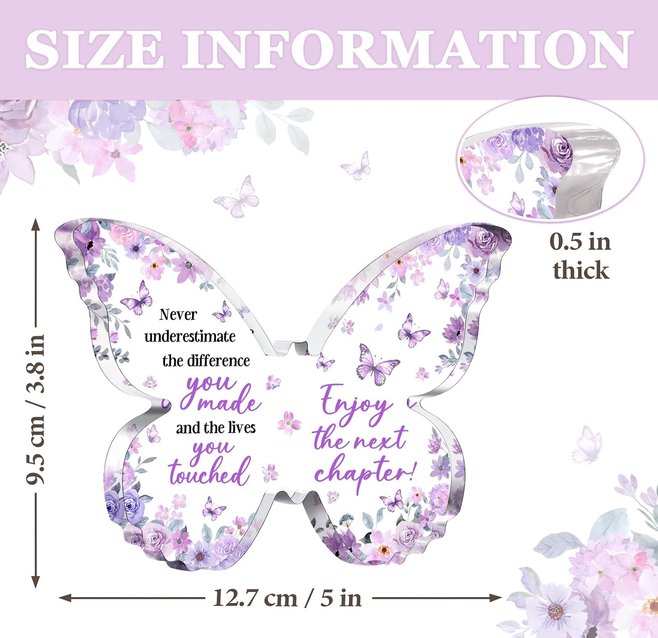 Butterfly Farewell Plaque