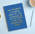 My Favorite Coworkers Gave Me This - Navy Blue Journal