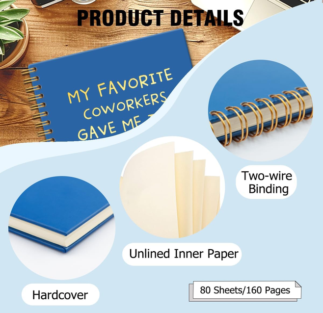 My Favorite Coworkers Gave Me This - Navy Blue Journal
