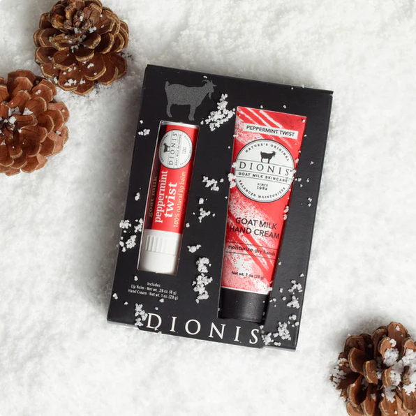 Peppermint Twist Dionis Lip & Hand Gift Set