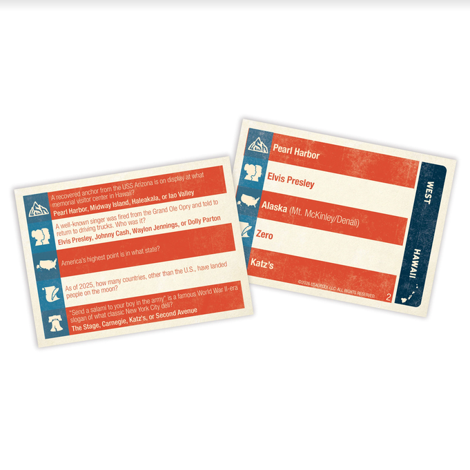 Spirit of America Family Trivia Game