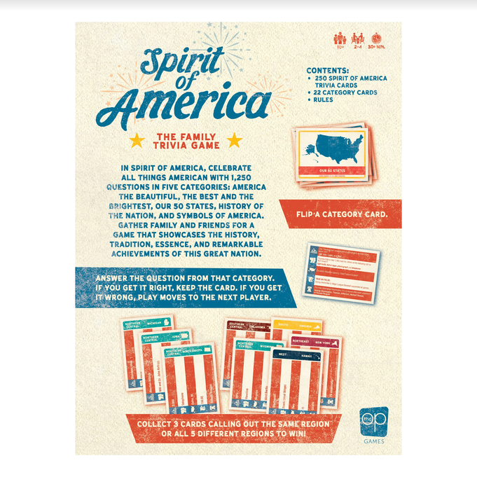 Spirit of America Family Trivia Game