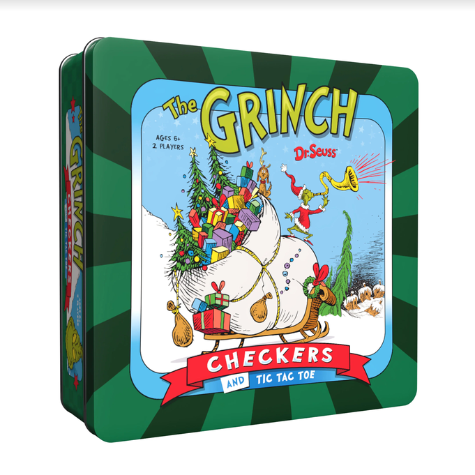 The Grinch Checkers & Tic Tac Toe Game Set