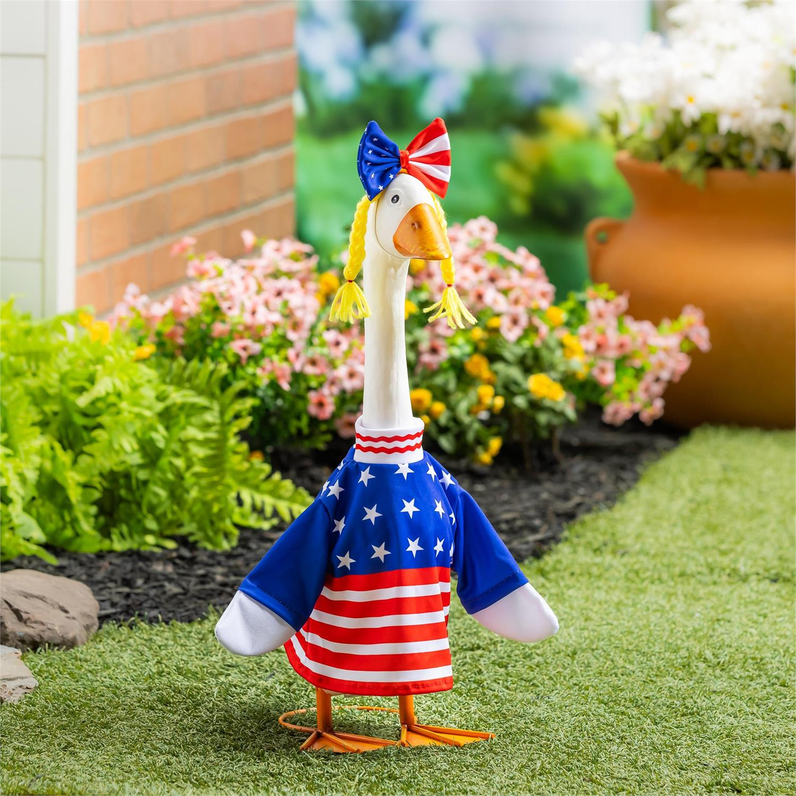 Giddy The Goose Patriotic Dress Outfit