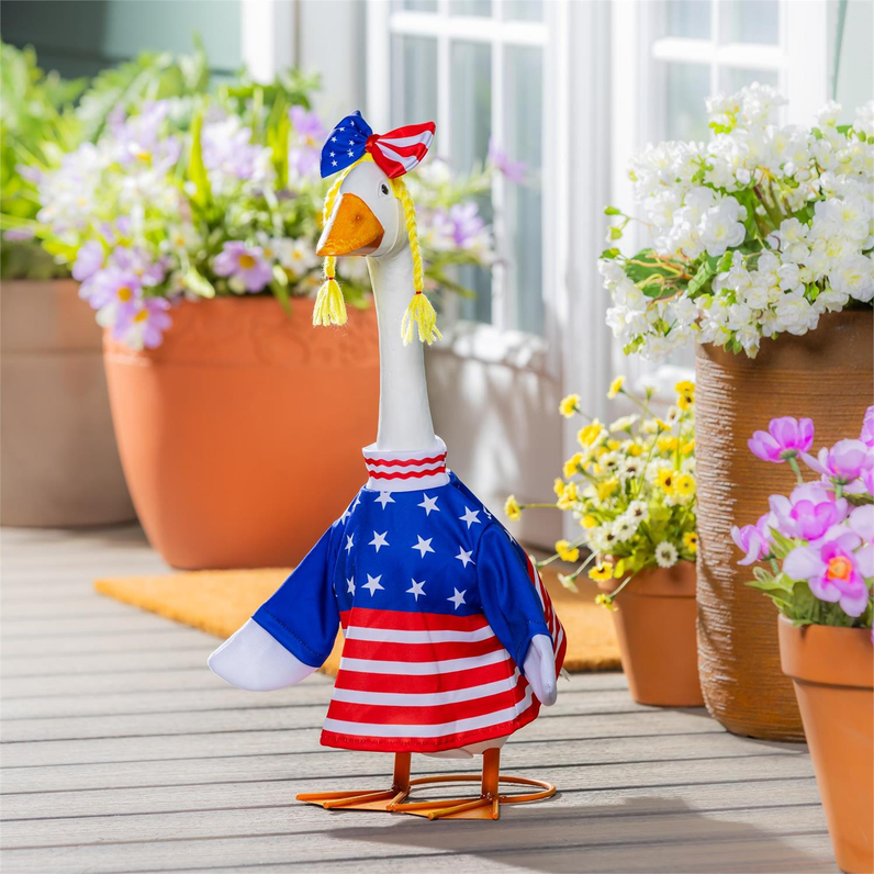 Giddy The Goose Patriotic Dress Outfit